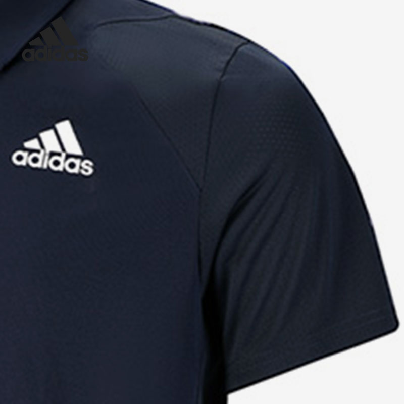 Adidas/阿迪达斯官方正品男子时尚运动休闲透气翻领POLO衫H34701-图1