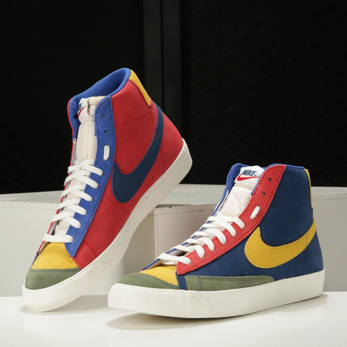 Nike/耐克BLAZER MID 77 VNTG 男子鸳鸯炫彩开拓者休闲板鞋DC9179 - 图1