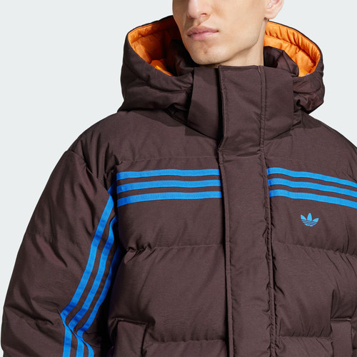 Adidas/阿迪达斯正品三叶草男士复古拼接短裤羽绒服JL9556 - 图1