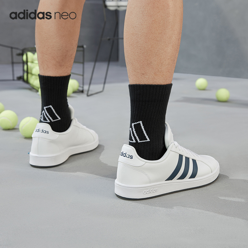 Adidas/阿迪达斯官方正品Neo GRAND COURT男女运动休闲板鞋FY8568 - 图1