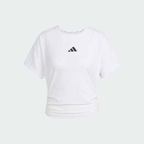 Adidas/阿迪达斯官方正品夏季女士训练运动健身休闲短袖T恤JX1194 - 图1