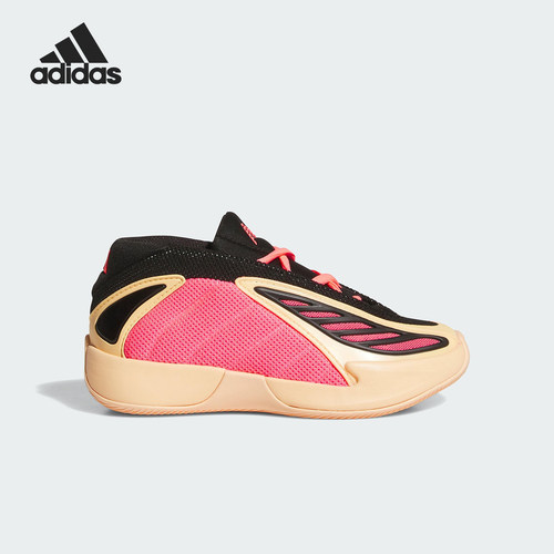 Adidas/阿迪达斯官方正品2025秋季款小童耐磨中帮篮球鞋JS3501 - 图0