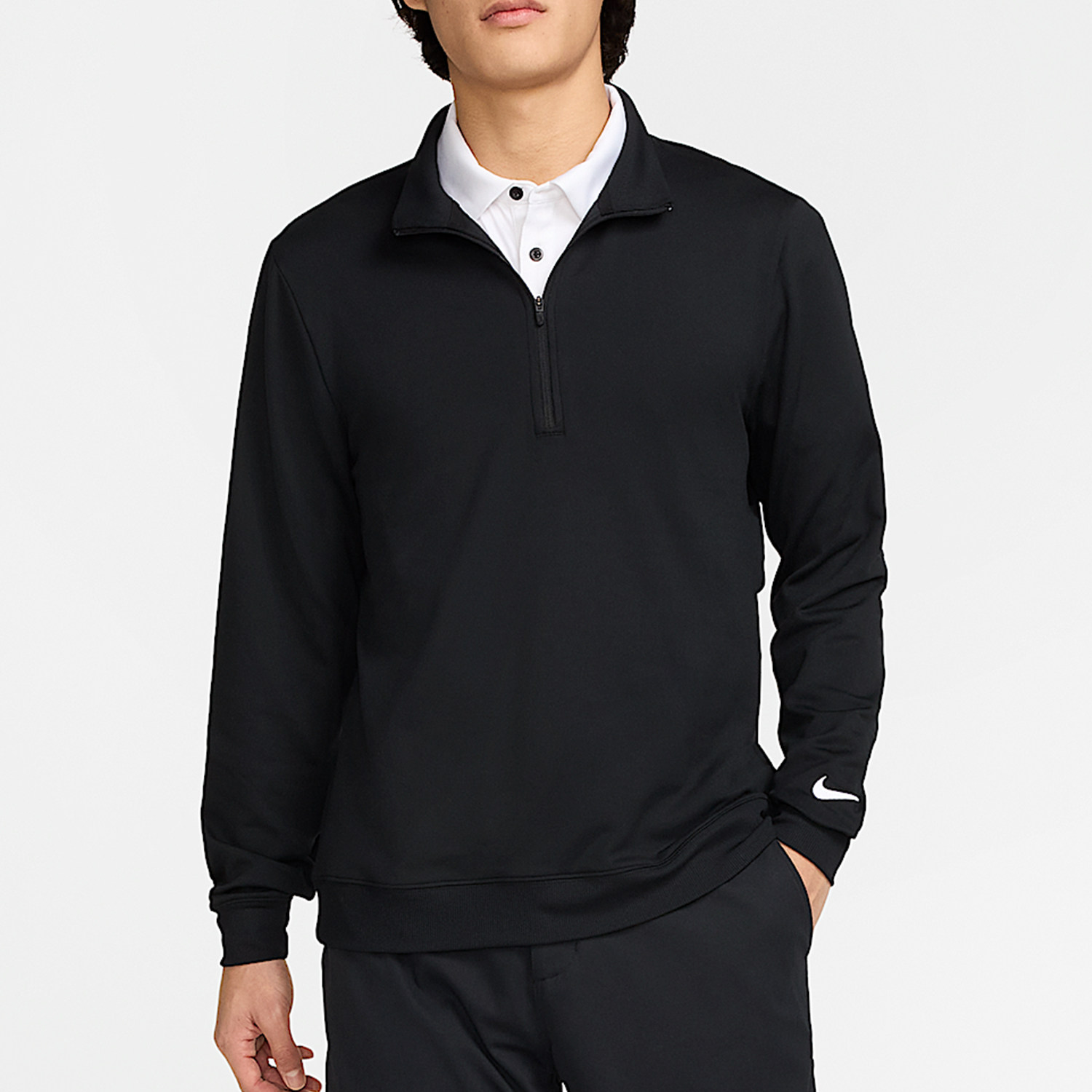 Nike/耐克正品2025男士立领套头高尔夫长袖上衣FZ7523-010,淘宝优惠券,粉丝福利购,淘宝优惠卷