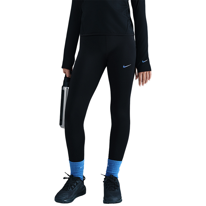 Nike/耐克官方正品2025秋季款GS女子大童运动紧身长裤HV0301-010 - 图3