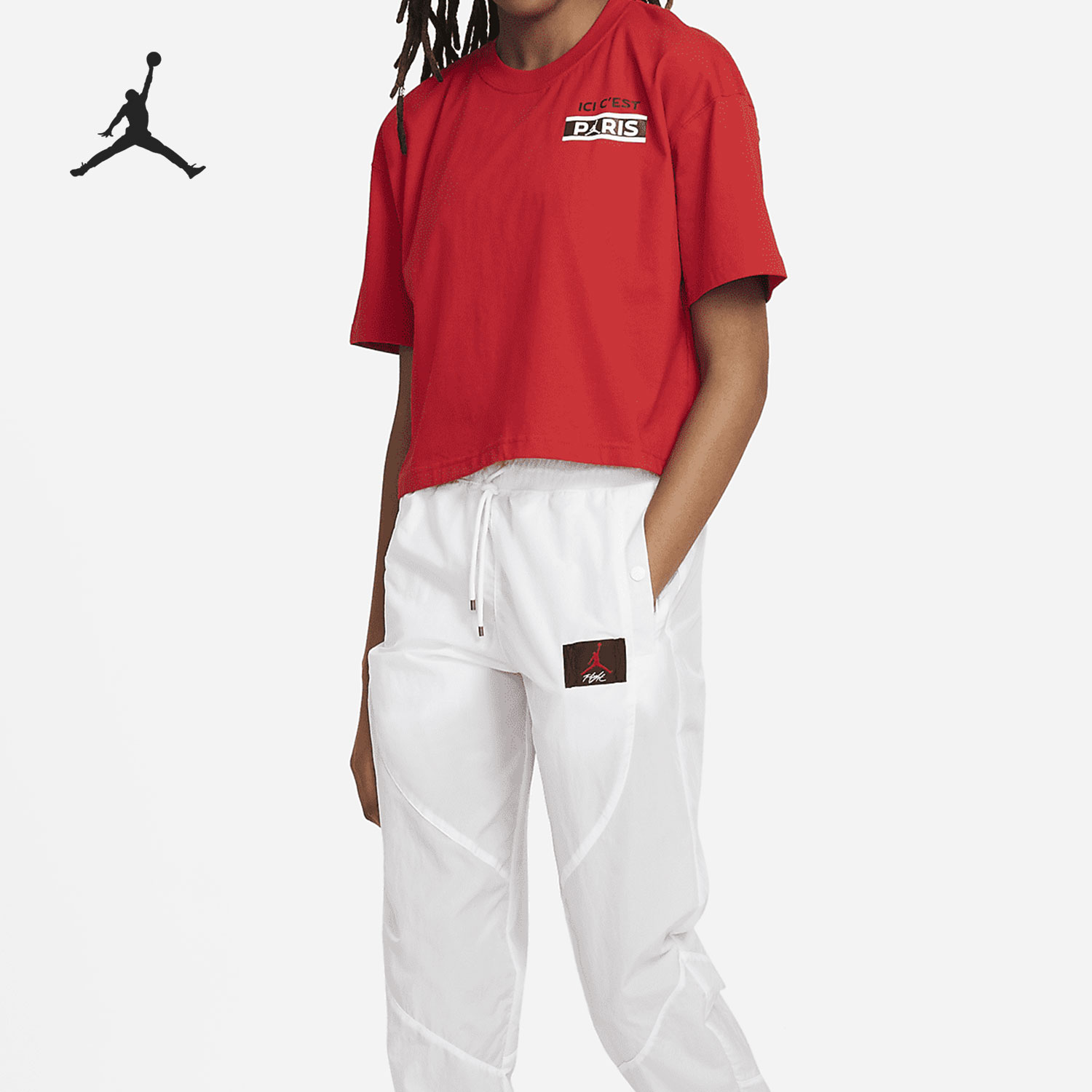 Nike/耐克正品当季新款巴黎圣日耳曼女子休闲T恤 DC0458-657 - 图2