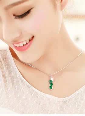 天然四季吊坠银镶玛瑙豆子玉髓