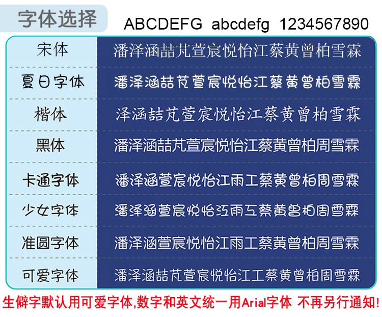 可缝可烫布贴宝宝姓名贴儿童名字贴防水幼儿园入托非刺绣熨烫包邮 - 图1