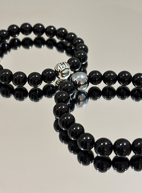 【慕Ter】全糖可乐张康乐同款黑曜石手串手链