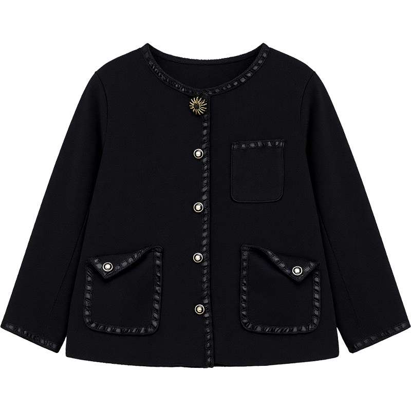 DM100大码百分百女装微胖mm冬季气质重工花边夹棉圈圈羊毛呢外套,淘宝优惠券,粉丝福利购,淘宝优惠卷