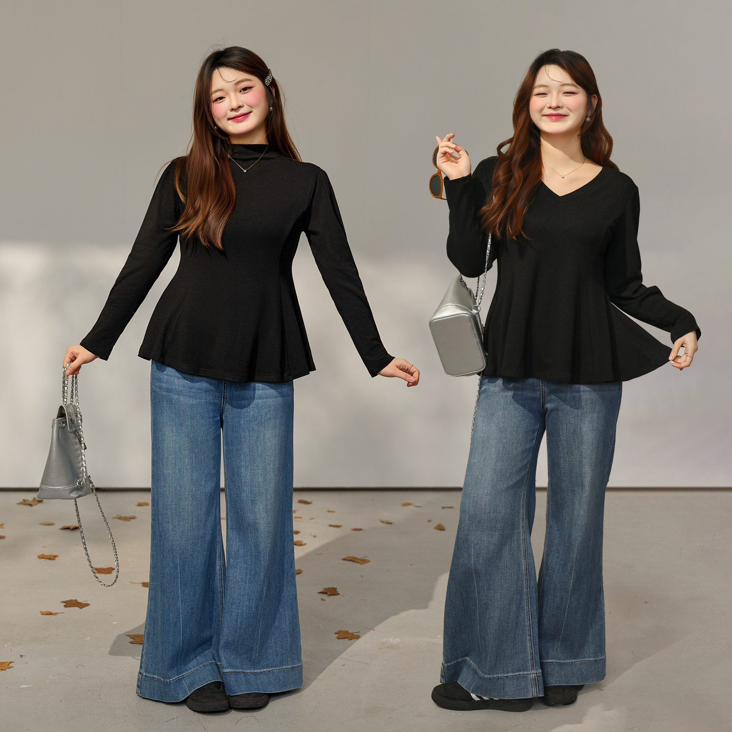 DM100大码百分百女装2026春季微胖mm休闲百搭纯色正肩收腰散摆T恤,淘宝优惠券,粉丝福利购,淘宝优惠卷