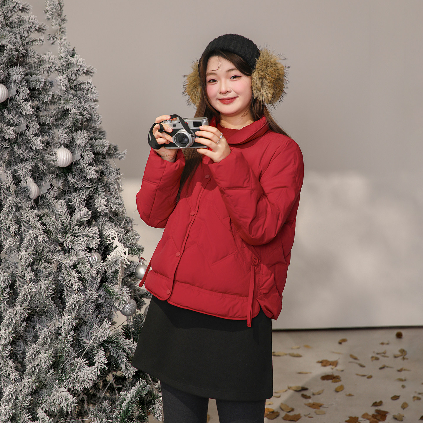 【新年焕新红色战袍】DM100大码保暖立领短款加厚红色羽绒服外套,淘宝优惠券,粉丝福利购,淘宝优惠卷