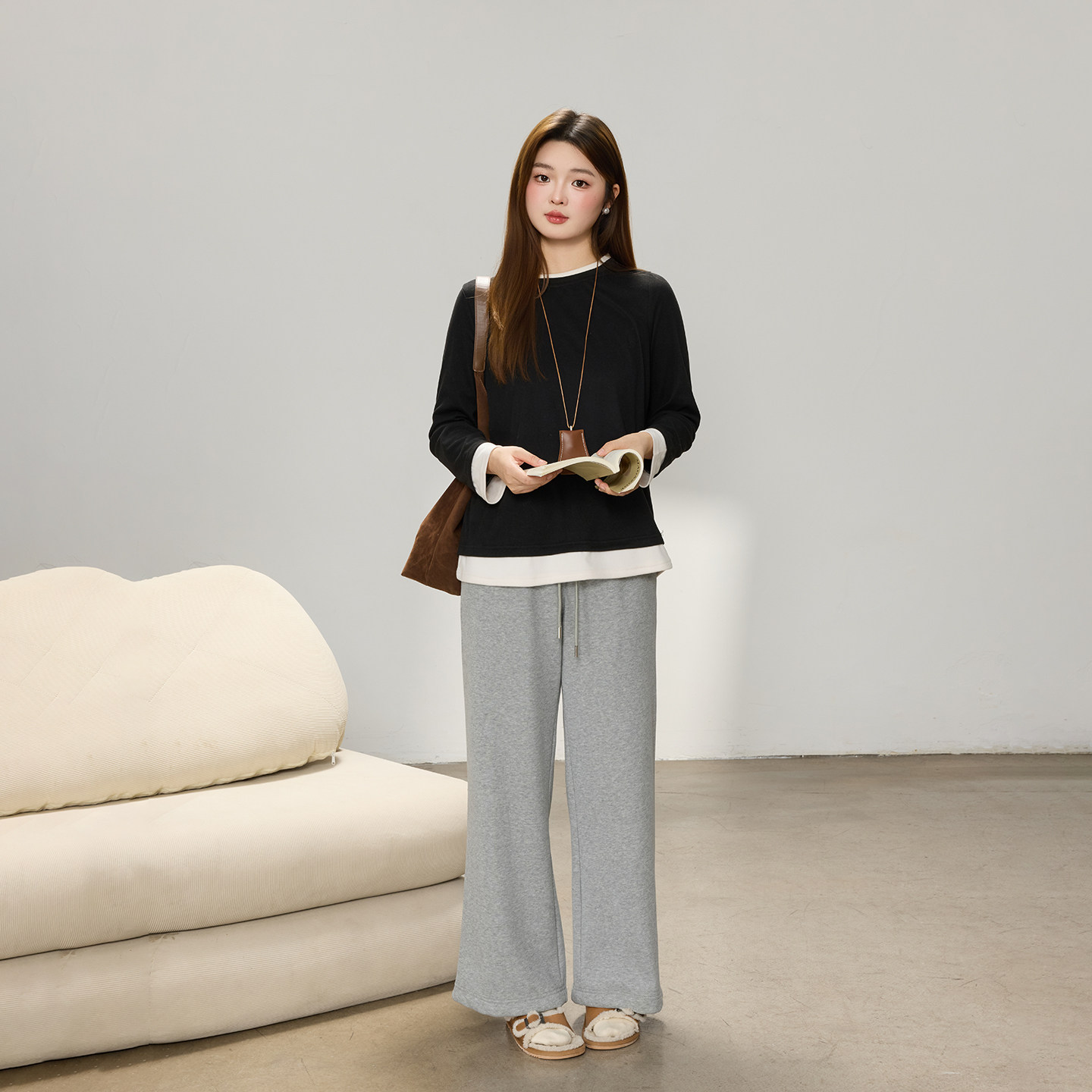 【年终清仓】DM100大码女装冬季撞色圆领保暖德绒宽松正肩打底T恤,淘宝优惠券,粉丝福利购,淘宝优惠卷