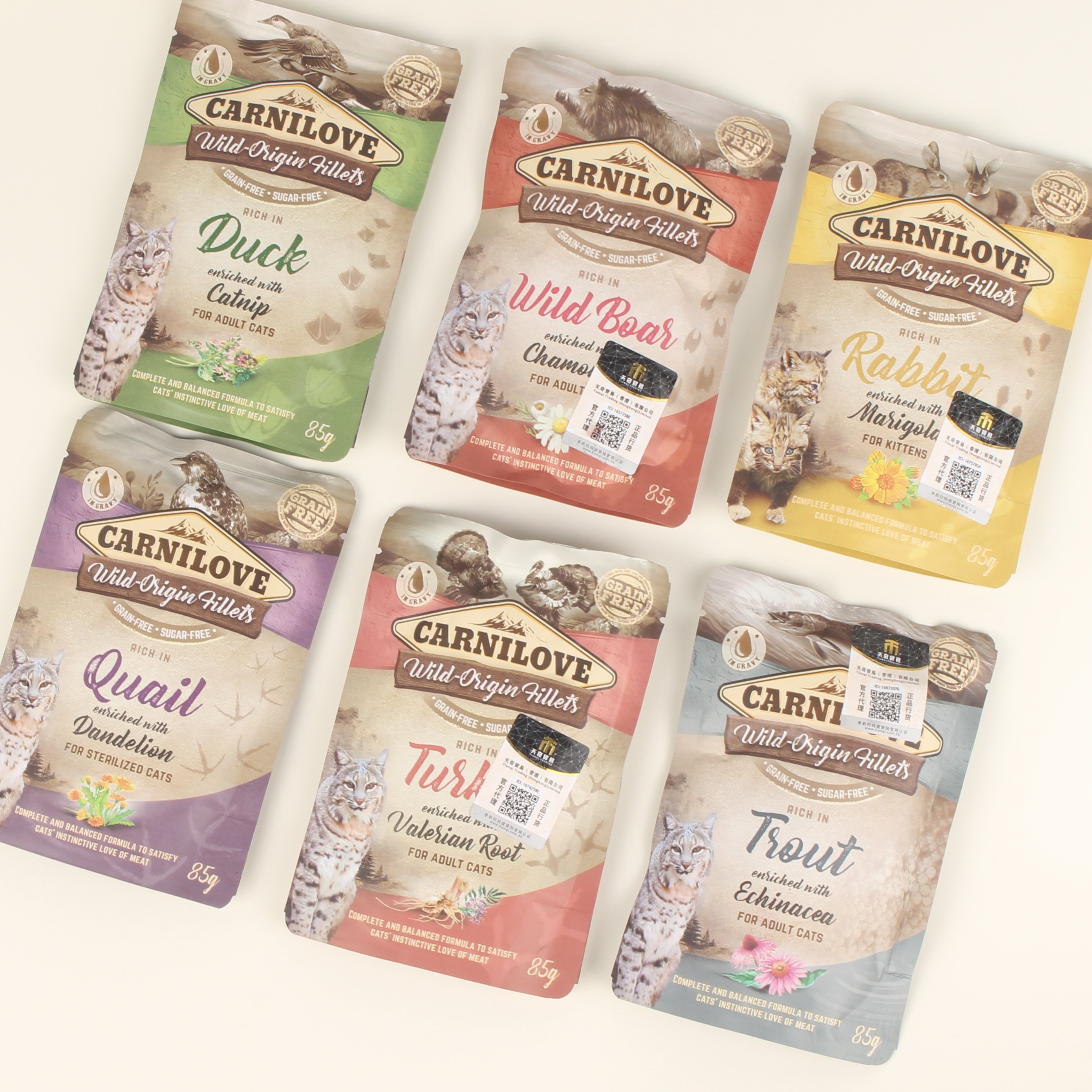捷克Carnilove猫主食罐头餐包成幼猫营养湿粮鸡兔鸭猫粮cl餐包,淘宝优惠券,粉丝福利购,淘宝优惠卷