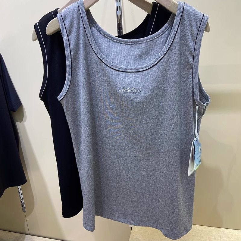 紫曼藤2549夏季女士吊带背心圆领打底针织纯色螺纹内搭加肥加大码,淘宝优惠券,粉丝福利购,淘宝优惠卷