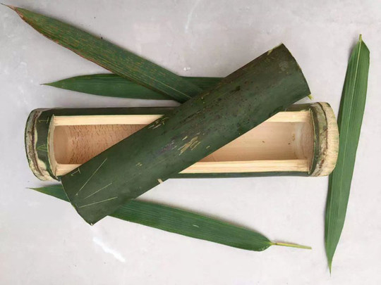 定制新鲜竹筒粽子用竹筒 天然家用竹筒饭蒸筒 现砍做烧烤竹筒餐具