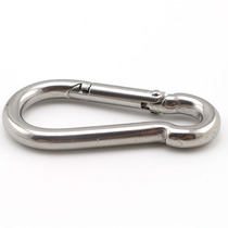04 stainless steel climbing buckle rock climbing quick hanging bullet buckle spring hook insurance clasp chain lock buckle rope buckle