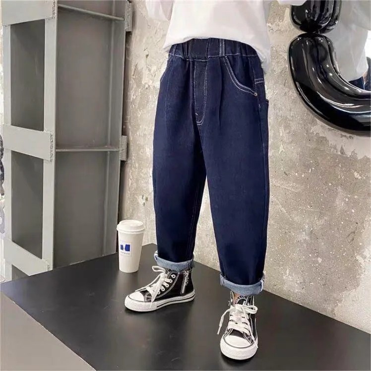 男童牛仔裤春装2023新款帅气男孩裤子中大童春秋季长裤宽松休闲裤,淘宝优惠券,粉丝福利购,淘宝优惠卷