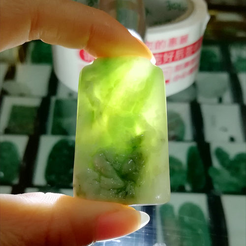 正品天然玉器独山玉吊坠达摩罗汉禅宗始祖南阳玉独玉挂件平安玉佩 - 图0