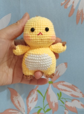 小奶龙挂件手工钩织毛线玩偶挂件钥匙扣包包挂饰成品