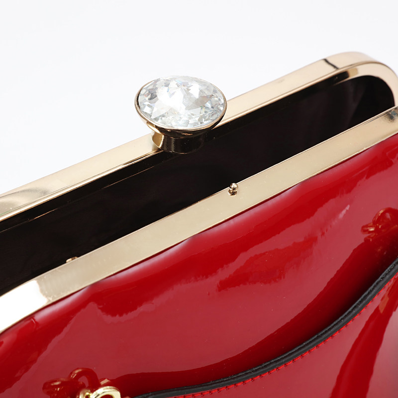 女2022新款漆皮欧美宴会手提贝壳包 flyfree女士包袋