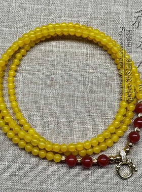 黄玛瑙红玛瑙唐卡毛衣水晶项链 金色银色泰国佛牌挂链 可定制款式