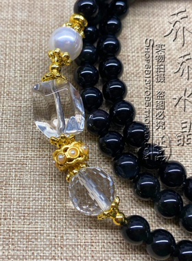 其他圆珠链男女款不规则白水晶