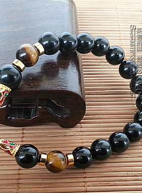 金色泰国佛牌手串其他款式黑玛瑙