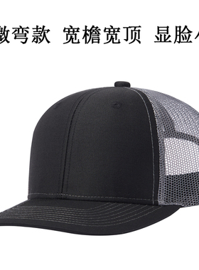 休闲纯色男士春夏微弯硬顶帽子