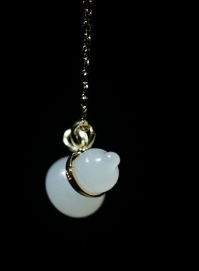 小葫芦白玉挂饰礼物吊坠