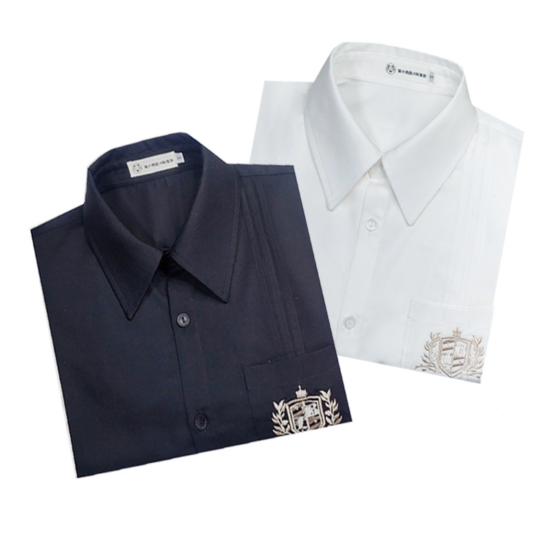 猫之物语原创JK制服衬衫长短袖日系风琴褶黑白色大码女衬衣不透新,淘宝优惠券,粉丝福利购,淘宝优惠卷