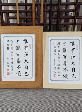 座右铭才能办公桌唯有百毒