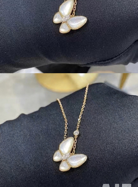 蝴蝶项链戒指耳环套装气质网红简约女小巧冷淡风项饰