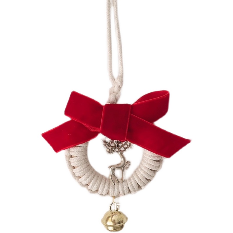 原创手工编绳汽车铃铛挂饰diy材料包 平安符生日礼物家居可爱挂件 - 图3