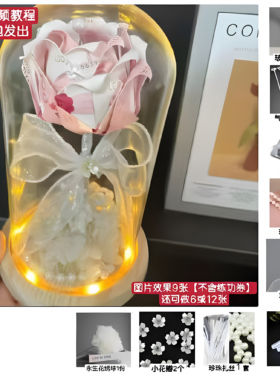 小夜灯永生玫瑰情人节有钱花手工