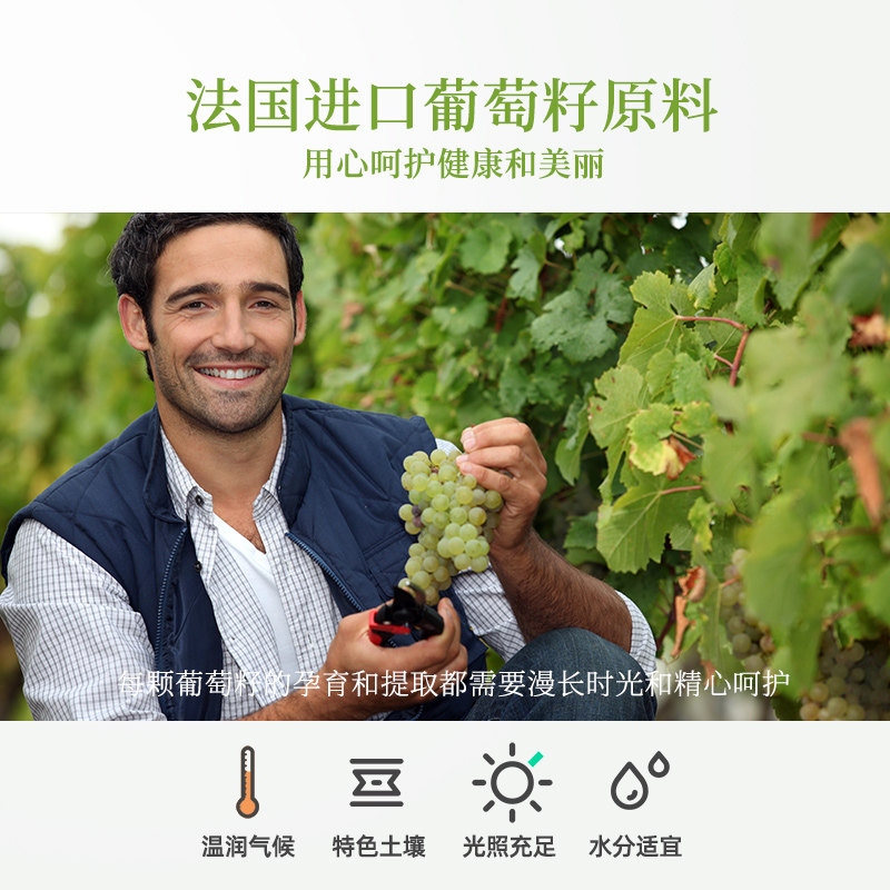 法国原料】禾博士葡萄籽成人软胶囊 禾博士葡萄籽提取物