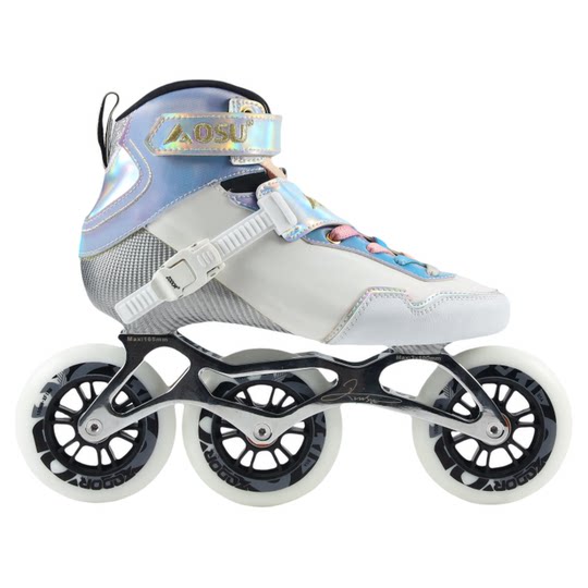 Professionelle Speed-Stapel-Rollschuhe für Männer und Frauen, die große Dreiräder-Carbon-Geschwindigkeitsrollschuhe für Jugendriemenscheiben 3*110 mm rennen. 3*110 mm
