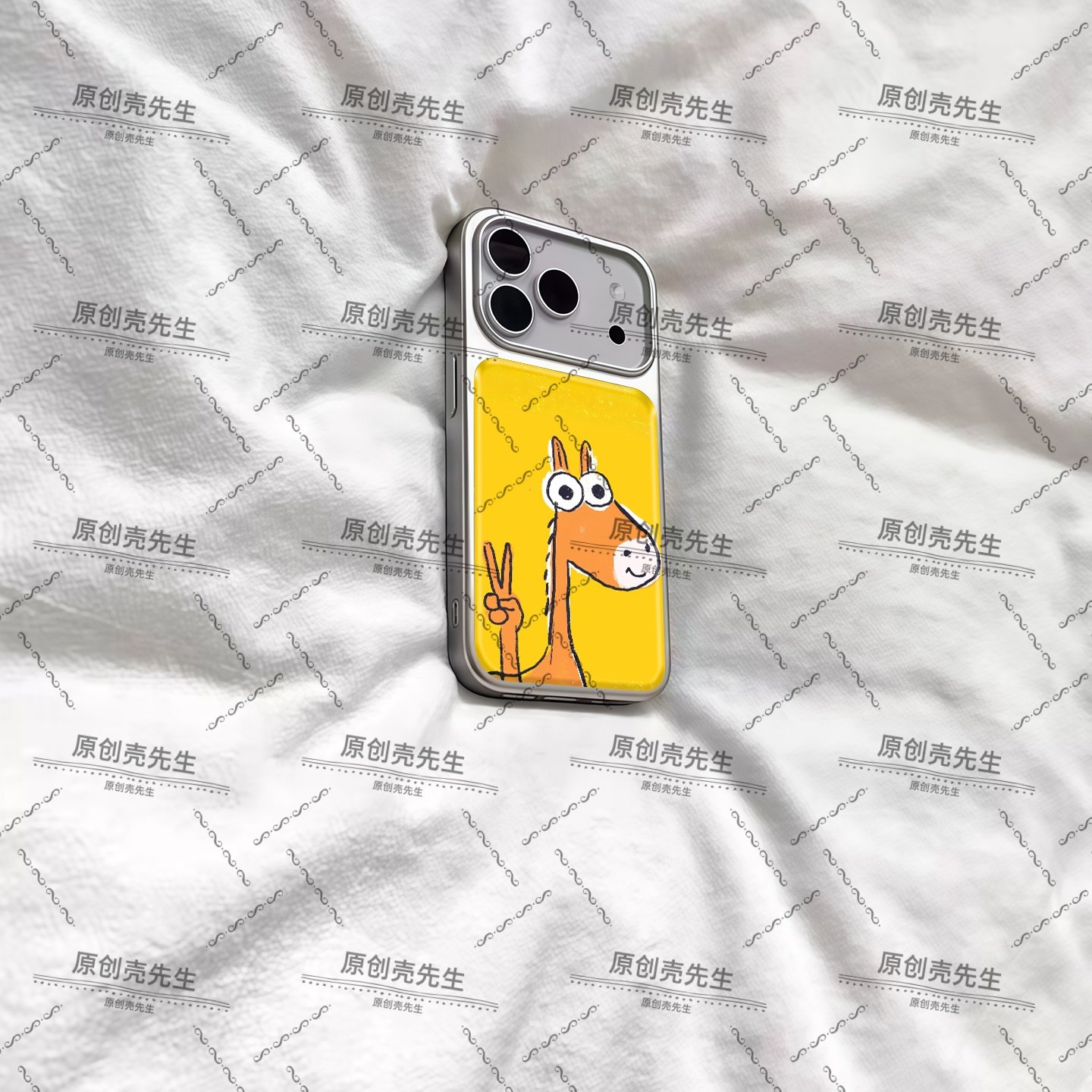 ins比耶呆萌可爱小马电镀银磁吸适用苹果iPhone17promax手机壳1615pro小米1415Pro华为mate60p70三星S23防摔,淘宝优惠券,粉丝福利购,淘宝优惠卷