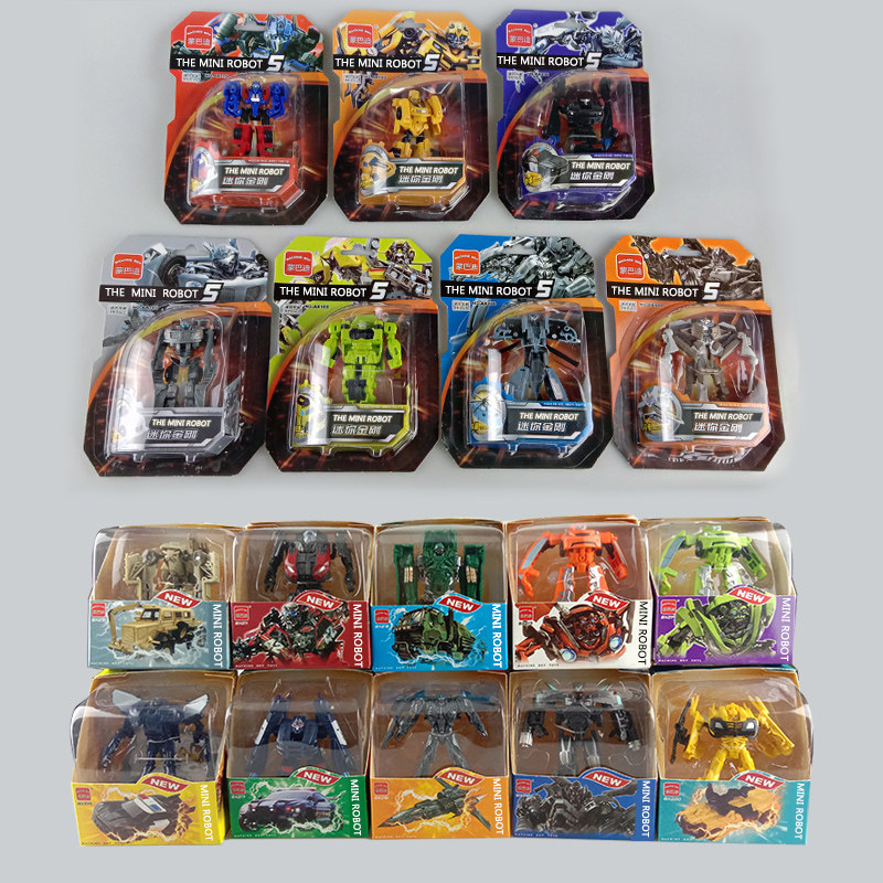 儿童动漫变形玩具小汽车机器人迷你金刚拼装模型擎天黄蜂警车男孩,淘宝优惠券,粉丝福利购,淘宝优惠卷
