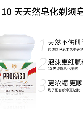PRORASO意大利进口燕麦剃须皂