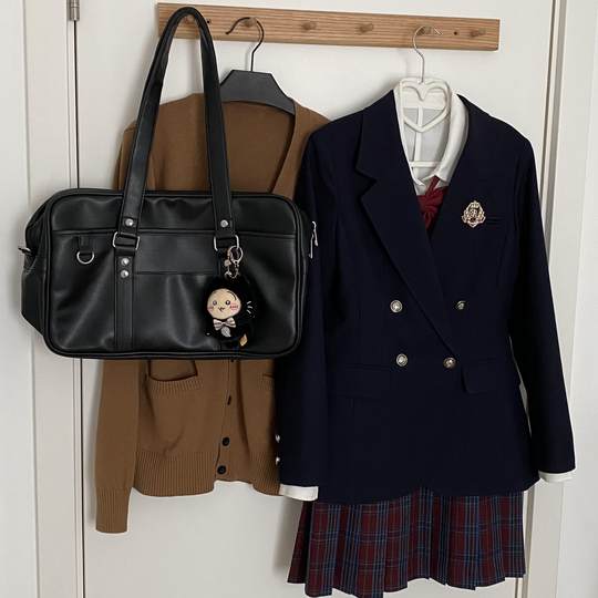 夏日和风铃 崎原高 原创JK西式制服格裙套装学院风收腰西服