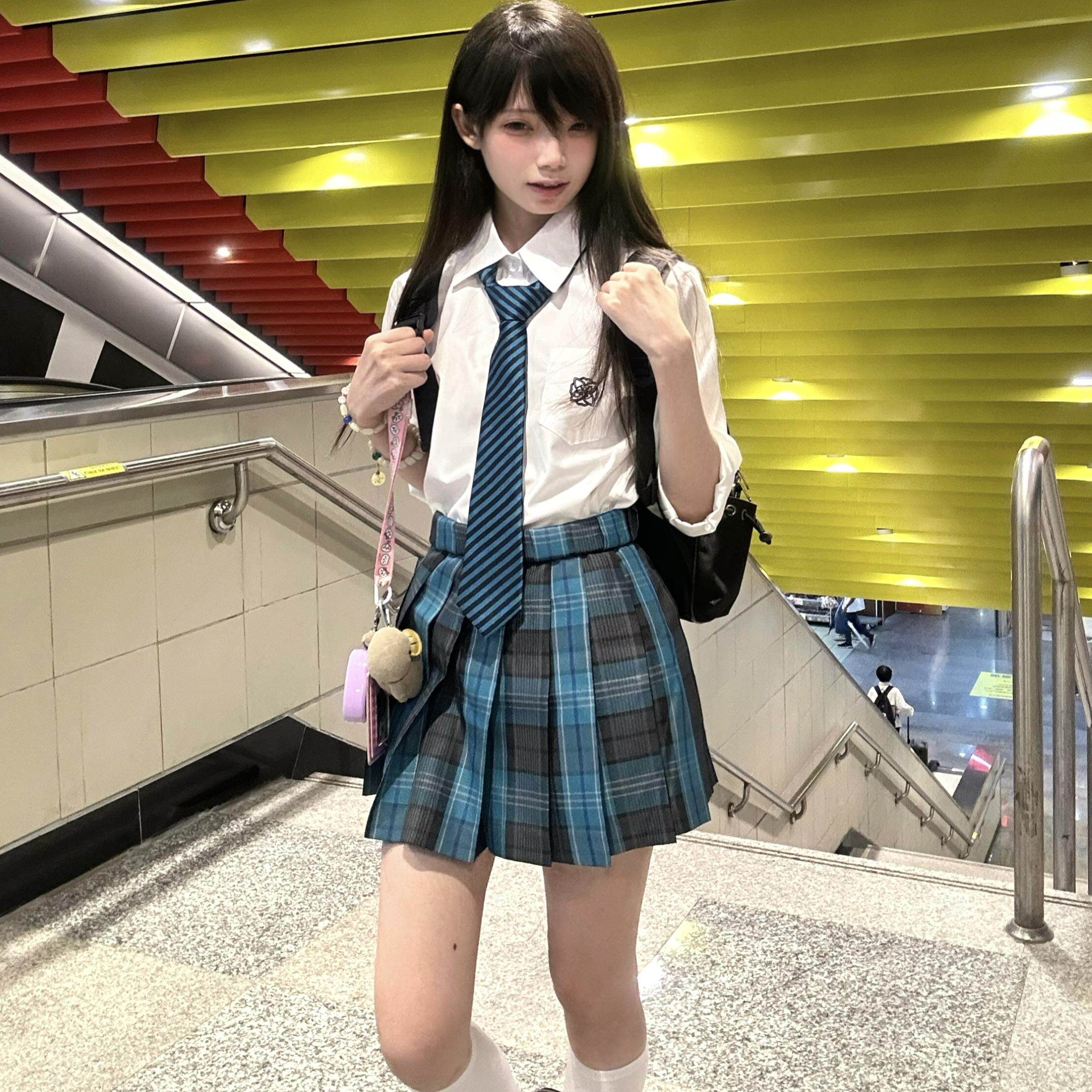 夏日和风铃 禾玲中 JK制服日系学院风基础款衬衫长袖内搭上衣秋