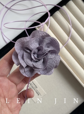 超仙花朵绑带choker颈带