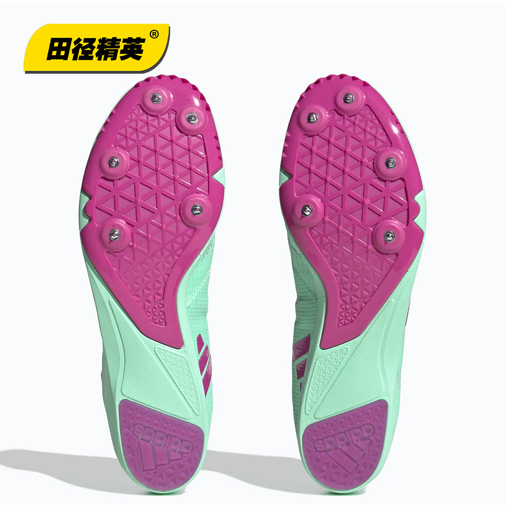 田径精英新款!Adidas DistanceStar阿迪达斯专业四项中长跑钉鞋 - 图1