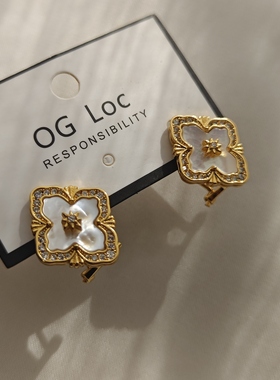 花朵镶嵌项链OGLoc贝壳