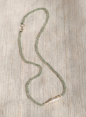 青岛饰品 OG Loc  天然石珍珠银扣项链 一物一拍介意瑕疵慎拍