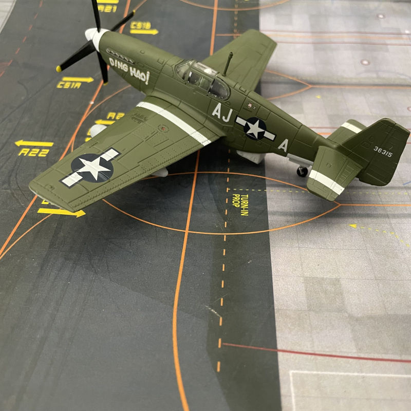 1:72二战名机美国P51b野马Mustang仿真合金战斗机飞机模型成品 - 图2