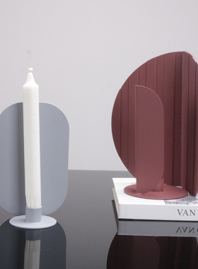 现代简约几何定之方中烛台极简烛