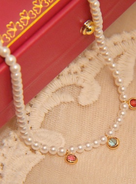 法式镶嵌水晶吊坠巴洛克个性轻奢