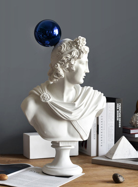 欧式现代蓝球希腊人物像雕像玛瑙