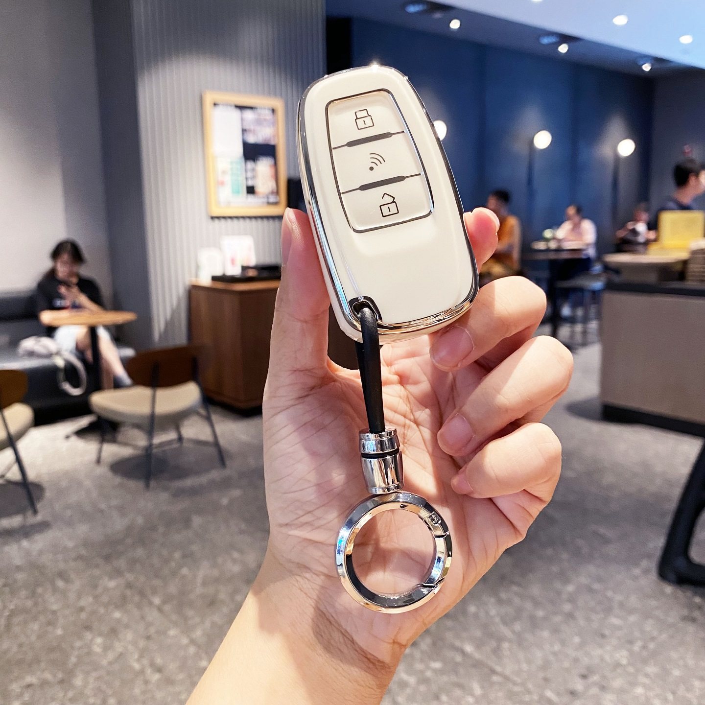 适用于新款知豆彩虹钥匙套新能源电动汽车改装遥控包金彭保护壳扣,淘宝优惠券,粉丝福利购,淘宝优惠卷